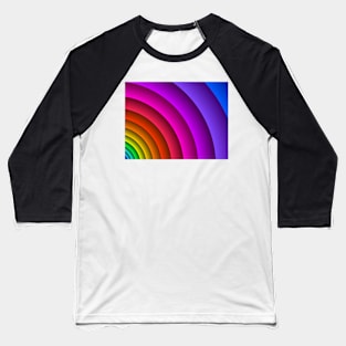 Fractal Rainbow Baseball T-Shirt